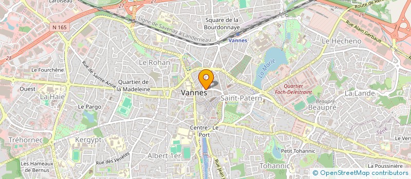 localisation de l'entreprise MADAME ANNICK DEVILLE à VANNES