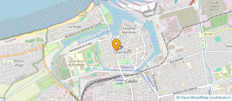 localisation de l'entreprise MADAME ANNICK DEWATINE  CALAIS