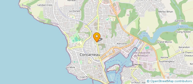 localisation de l'entreprise MADAME ANNICK DONDELINGER à CONCARNEAU