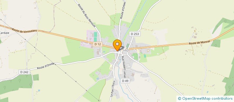 localisation de l'entreprise MADAME ANNICK DONZEAU  SAP-EN-AUGE