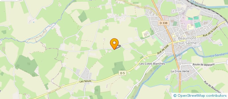 localisation de l'entreprise MADAME ANNICK DORISSE  BEAUMONT SUR SARTHE