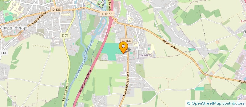 localisation de l'entreprise MADAME ANNICK DORIVAL  LOUVIERS