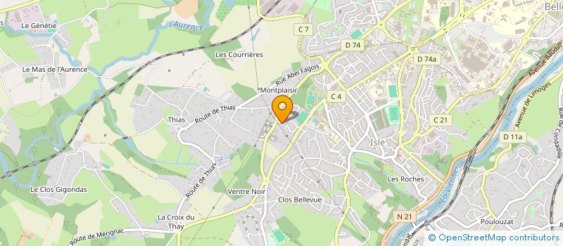 localisation de l'entreprise MADAME ANNICK DOS SANTOS  ISLE