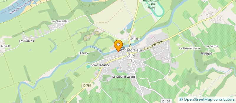 localisation de l'entreprise MADAME ANNICK DU REAU DE LA GAIGNONNIERE à ROCHEFORT-SUR-LOIRE