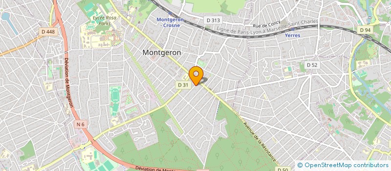 localisation de l'entreprise MADAME ANNICK DUBORGEL  MONTGERON