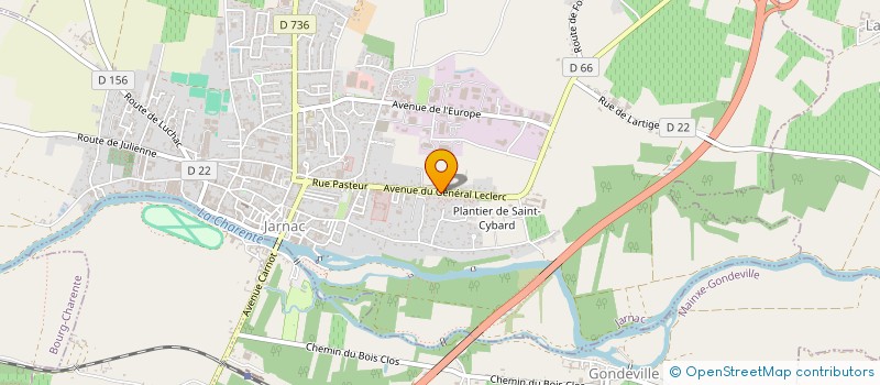 localisation de l'entreprise MADAME ANNICK DUBORPER à JARNAC