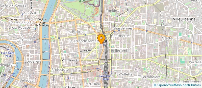 localisation de l'entreprise MADAME ANNICK DUFRENE  LYON 6EME