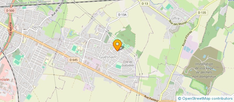 localisation de l'entreprise MADAME ANNICK DUPAS  GUESNAIN