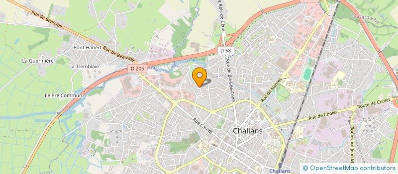 localisation de l'entreprise MADAME ANNICK DUQUESROIX à CHALLANS