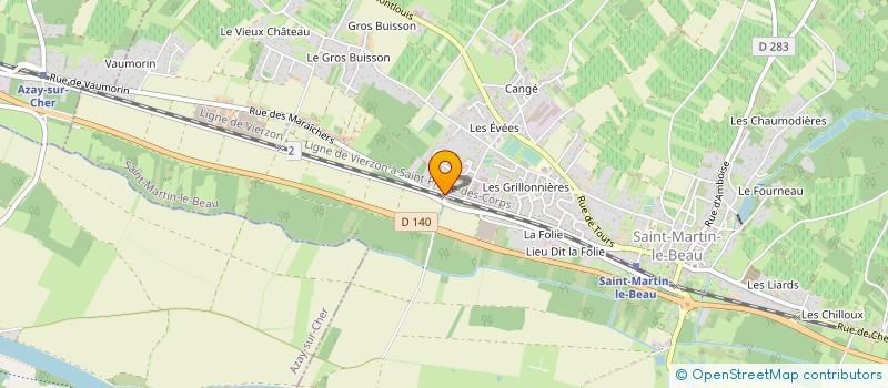 localisation de l'entreprise MADAME ANNICK DURAND  SAINT-MARTIN-LE-BEAU