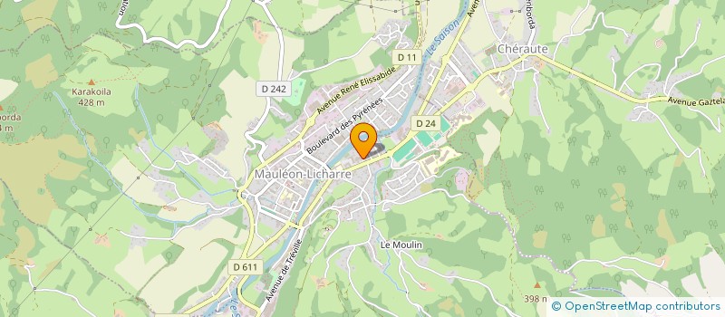 localisation de l'entreprise MADAME ANNICK ERBIN SABUQUIDOY  MAULEON-LICHARRE