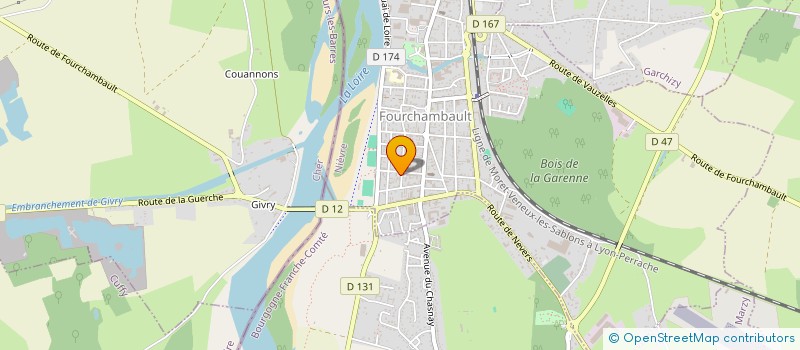 localisation de l'entreprise MADAME ANNICK FABRE  FOURCHAMBAULT