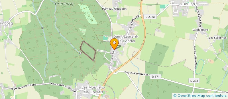 localisation de l'entreprise MADAME ANNICK FARCY  SAINT-LAURENT-DE-CONDEL