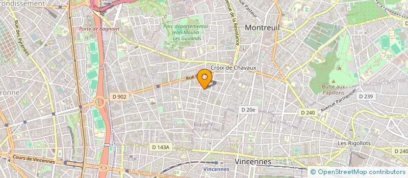 localisation de l'entreprise MADAME ANNICK FAUCOGNEY à MONTREUIL