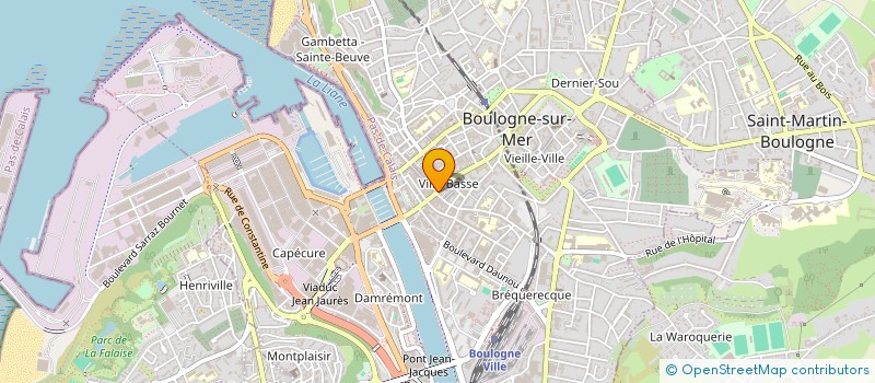 localisation de l'entreprise MADAME ANNICK FLAMEIN  BOULOGNE-SUR-MER