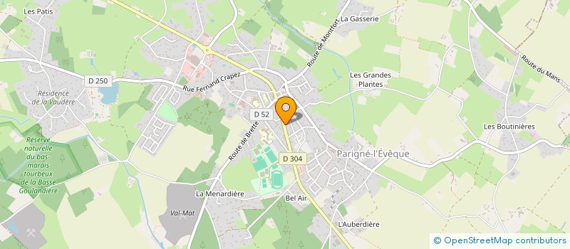 localisation de l'entreprise MADAME ANNICK FOUILLOUX à PARIGNE-L'EVEQUE