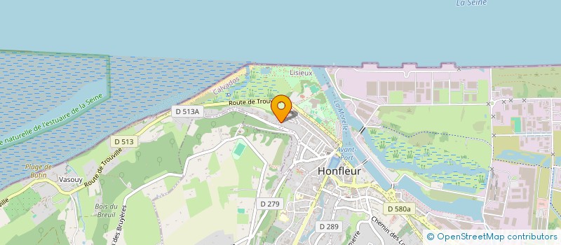 localisation de l'entreprise MADAME ANNICK FOUQUE  HONFLEUR