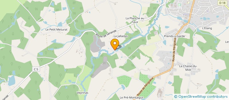 localisation de l'entreprise MADAME ANNICK FRAISSE à SAINT-YRIEIX-LA-PERCHE