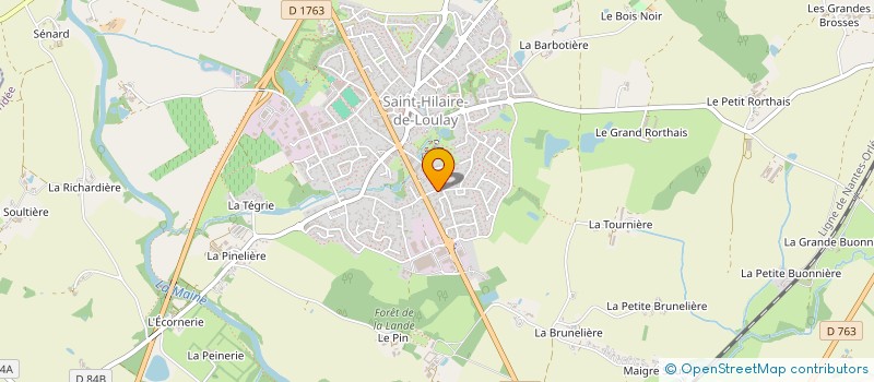 localisation de l'entreprise MADAME ANNICK FRANCHETEAU à MONTAIGU-VENDEE