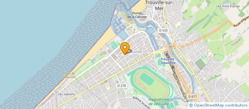 localisation de l'entreprise MADAME ANNICK FRILOUX à DEAUVILLE