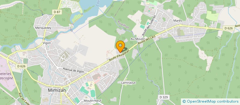 localisation de l'entreprise MADAME ANNICK FROUSTEY  MIMIZAN