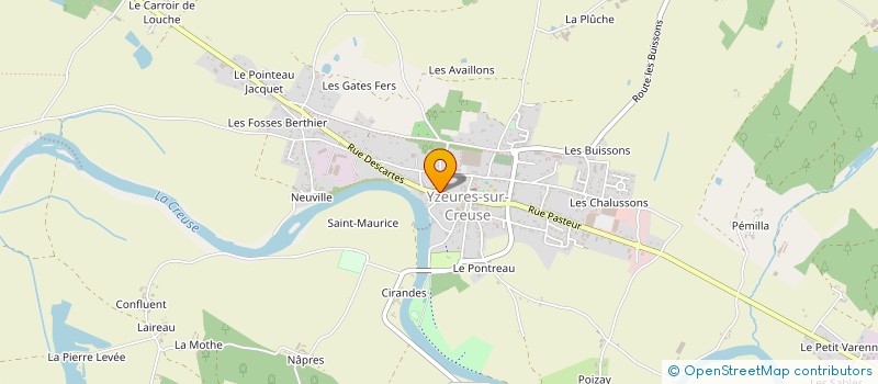localisation de l'entreprise MADAME ANNICK GAGNEPAIN à YZEURES-SUR-CREUSE