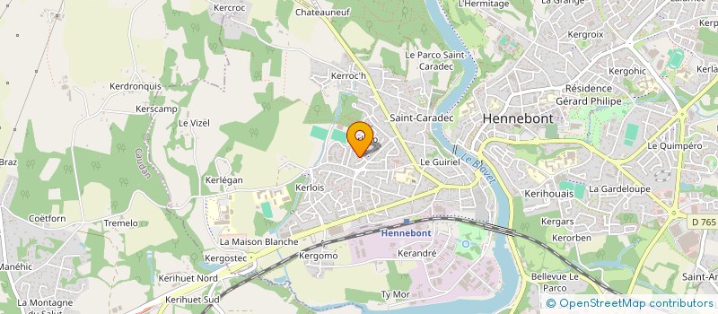 localisation de l'entreprise MADAME ANNICK GARCIA à HENNEBONT