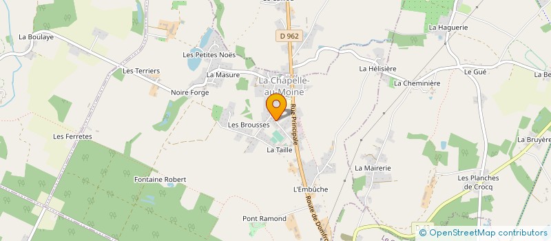 localisation de l'entreprise MADAME ANNICK GARNIER à LA CHAPELLE-AU-MOINE