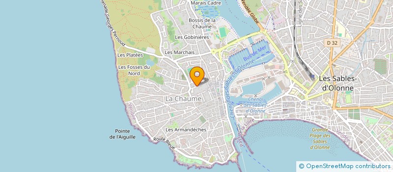 localisation de l'entreprise MADAME ANNICK GASTON à LES SABLES D'OLONNE