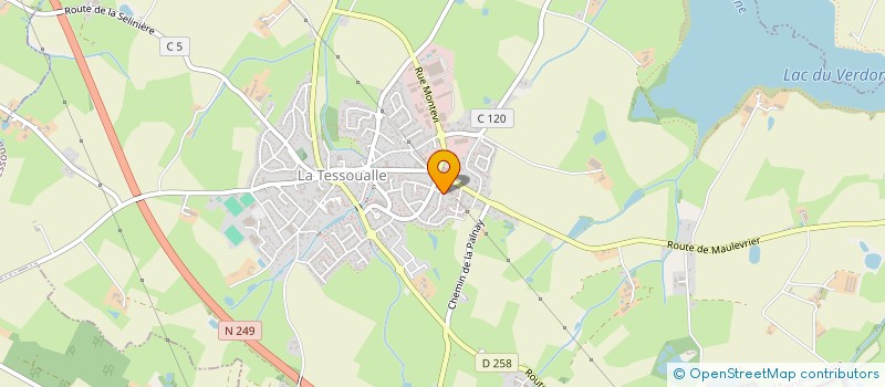 localisation de l'entreprise MADAME ANNICK GAUDICHEAU  LA TESSOUALLE