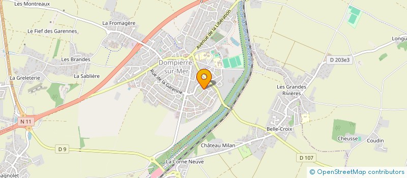 localisation de l'entreprise MADAME ANNICK GAUTHIER  DOMPIERRE-SUR-MER