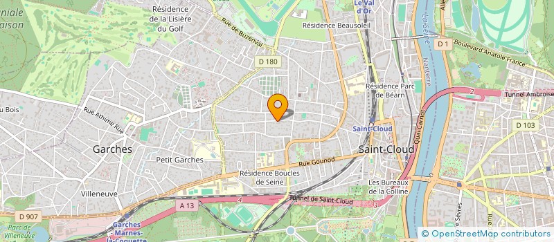 localisation de l'entreprise MADAME ANNICK GENDRON à SAINT-CLOUD