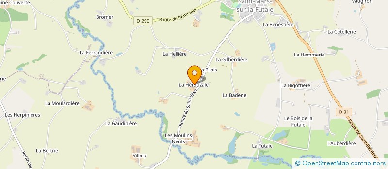 localisation de l'entreprise MADAME ANNICK GESLILN  ST MARS SUR LA FUTAIE