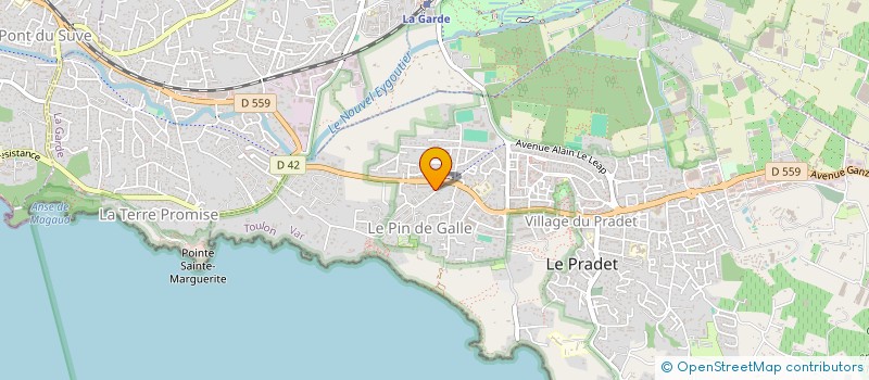 localisation de l'entreprise MADAME ANNICK GILLETA à LE PRADET
