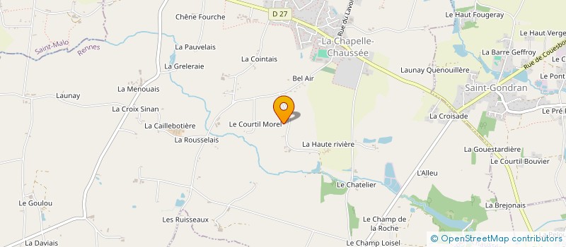 localisation de l'entreprise MADAME ANNICK GOUDE à LA CHAPELLE-CHAUSSEE
