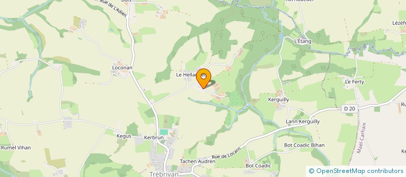 localisation de l'entreprise MADAME ANNICK GOUPIL  TREBRIVAN