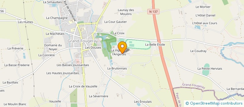 localisation de l'entreprise MADAME ANNICK GRANDHOMME  SAINTE-ANNE-SUR-VILAINE