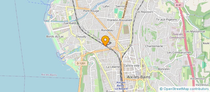 localisation de l'entreprise MADAME ANNICK GREFFIER à AIX-LES-BAINS