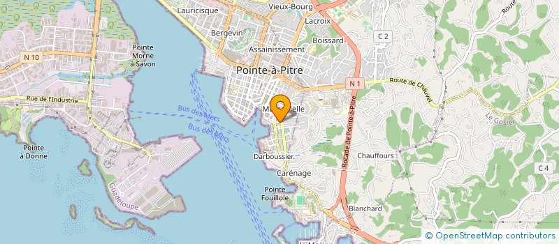 localisation de l'entreprise MADAME ANNICK GROEVIUS  BAIE-MAHAULT