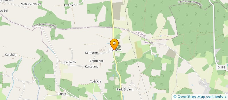 localisation de l'entreprise MADAME ANNICK GUEDO  GUEHENNO