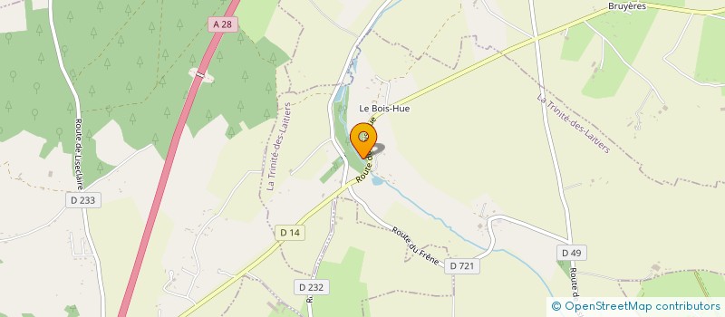 localisation de l'entreprise MADAME ANNICK GUERIN à LA TRINITE-DES-LAITIERS