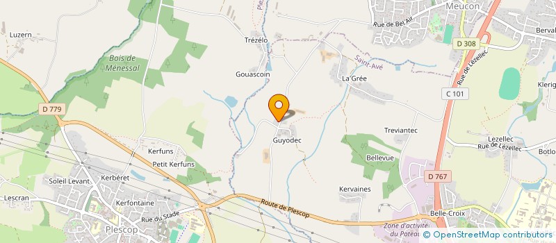 localisation de l'entreprise MADAME ANNICK GUILLO  SAINT-AVE