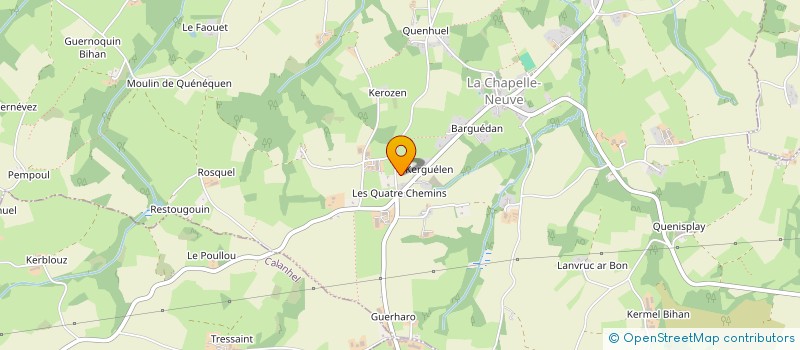 localisation de l'entreprise MADAME ANNICK GUILLOSSOU  LA CHAPELLE-NEUVE