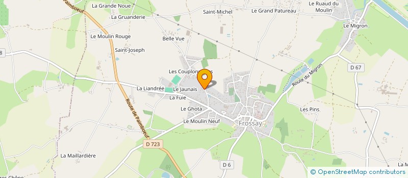 localisation de l'entreprise MADAME ANNICK HEINER  FROSSAY