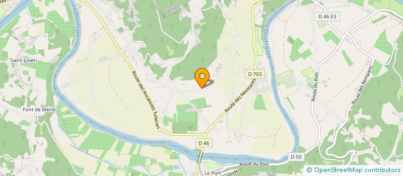 localisation de l'entreprise MADAME ANNICK HIVERT  LA ROQUE-GAGEAC