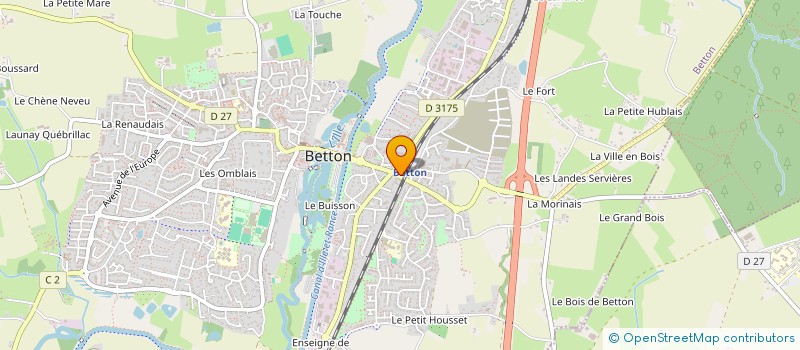 localisation de l'entreprise MADAME ANNICK HUET à BETTON