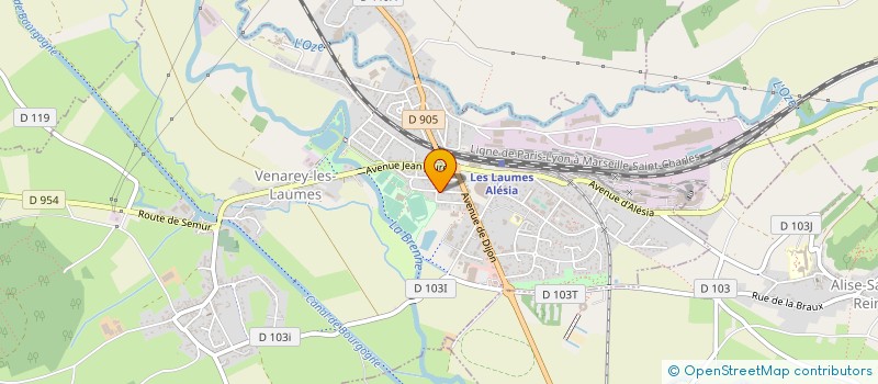 localisation de l'entreprise MADAME ANNICK JACOTOT  VENAREY-LES-LAUMES