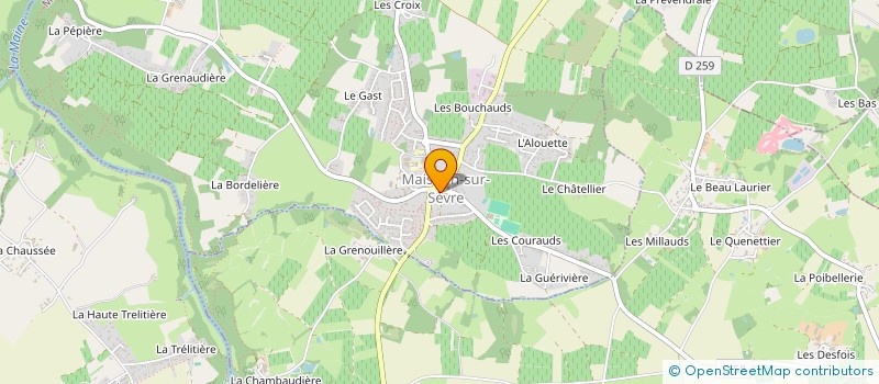 localisation de l'entreprise MADAME ANNICK JEANNOT à MAISDON-SUR-SEVRE
