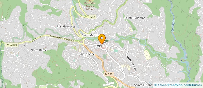 localisation de l'entreprise MADAME ANNICK JEANNOT à VENCE