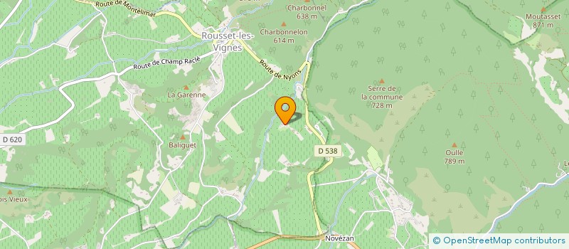 localisation de l'entreprise MADAME ANNICK JEUNET  ROUSSET-LES-VIGNES